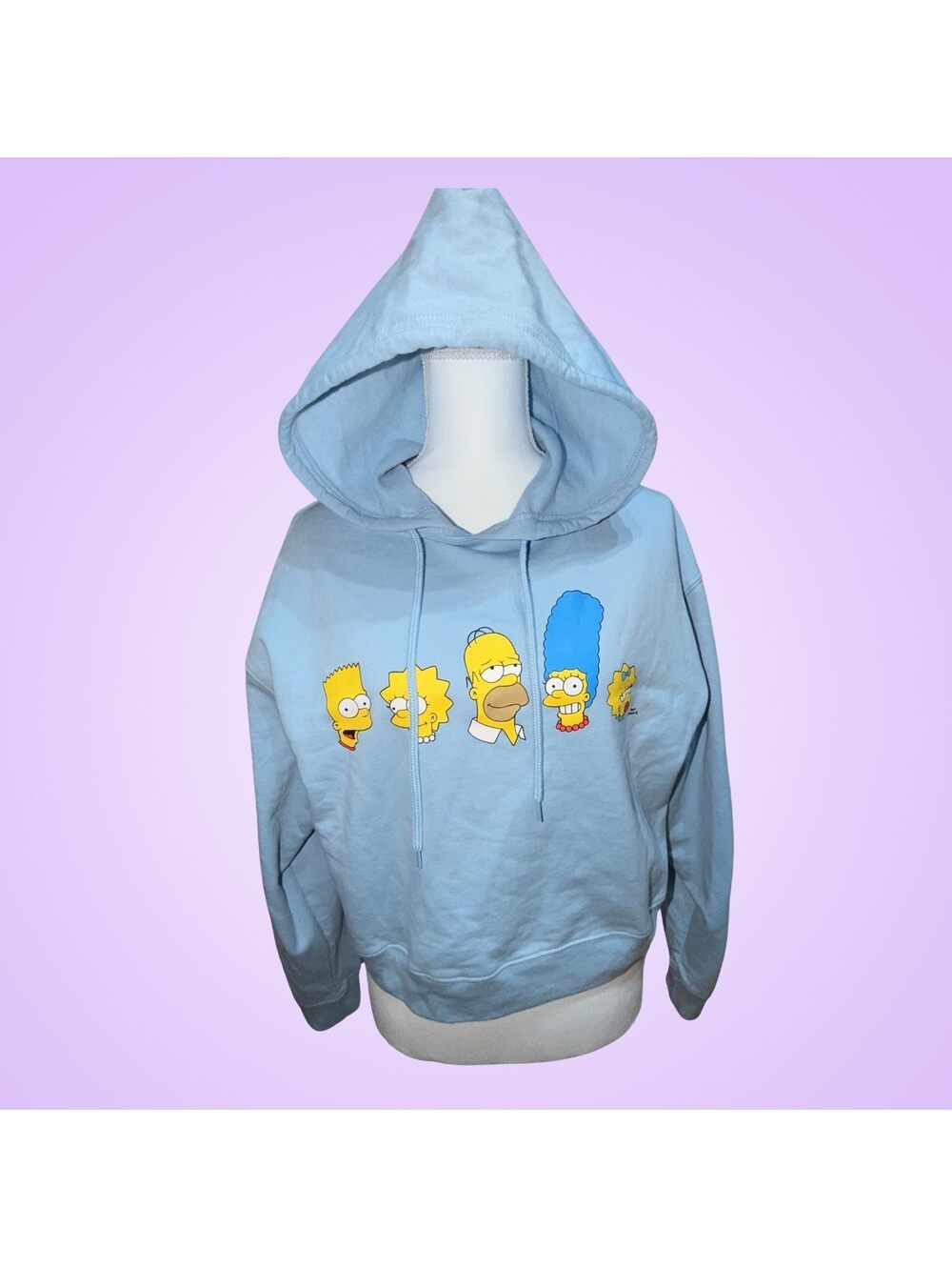 The Simpsons Family Graphic Cropped Hoodie | Women’s Large